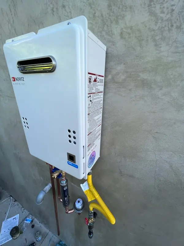 Tankless water heater installation for Loux Corner homes